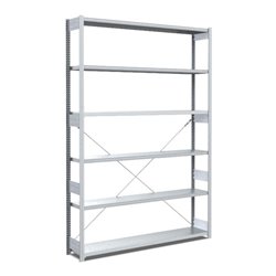 Bito Fachbodenregal Typ:L L1358xH2500xT324 mm, Grundfeld 100 kg verzinkt