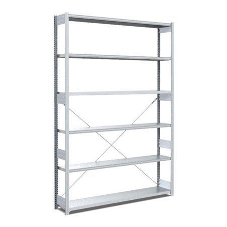 Bito Fachbodenregal Typ:L L1358xH2500xT324 mm, Grundfeld 100 kg verzinkt