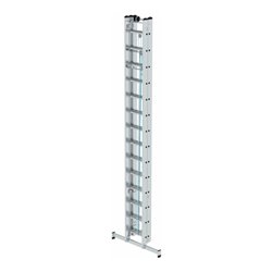 MUNK Aluminium-Seilzugleiter 3-teilig nivello®-Traverse 3 x 14 Sprossen