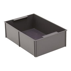 Bito Einsatzkästen EEK26178 für Kleinladungsträger KLT B 265 mm x H 85 mm x T 179 mm, schwarz