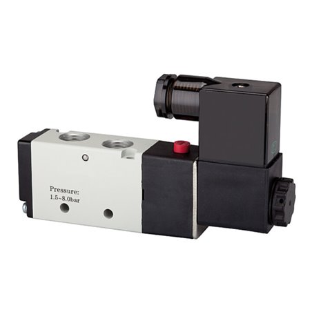 Riegler 5/2-Wegeventil elektropneu. »4V« monost., G 1/4, 24VDC, 850l/min