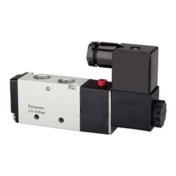 Riegler 5/2-Wegeventil elektropneu. »4V« monost., G 1/8, 24VDC, 750l/min