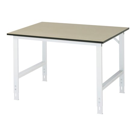 Rau Arbeitstisch MDF BxTxH 1250x1000x760-1080mm