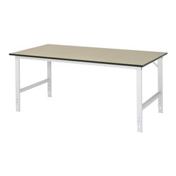 Rau Arbeitstisch MDF BxTxH 2000x1000x760-1080mm