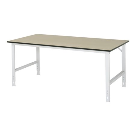 Rau Arbeitstisch MDF BxTxH 2000x1000x760-1080mm