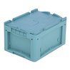 Bito Kleinladungsträger KLTD mit Deckel / KLTD43220 L400xB300xH220 mm, türkis
