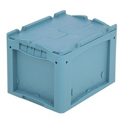 Bito Kleinladungsträger KLTD mit Deckel / KLTD43270 L400xB300xH270 mm, türkis