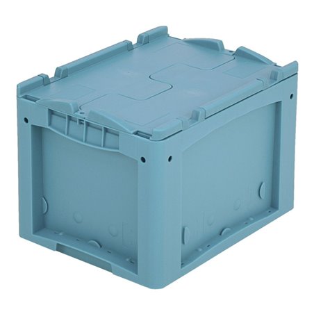 Bito Kleinladungsträger KLTD mit Deckel / KLTD43270 L400xB300xH270 mm, türkis