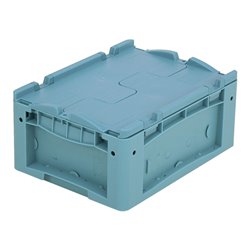 Bito Kleinladungsträger KLTD mit Deckel / KLTD43170 L400xB300xH170 mm, türkis