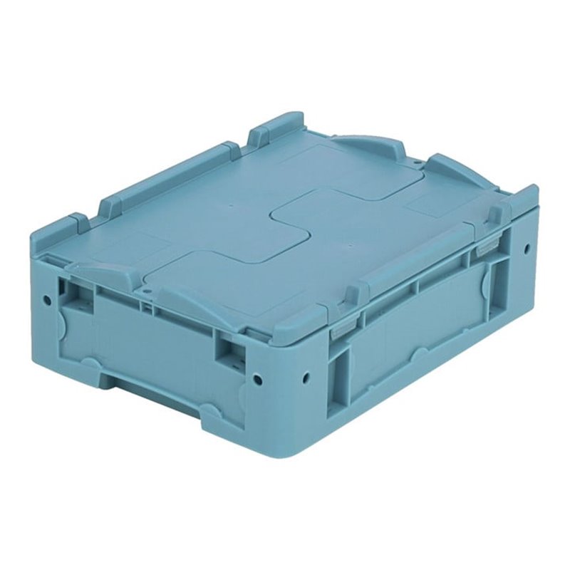 Bito Kleinladungsträger KLTD mit Deckel / KLTD43120 L400xB300xH120 mm, türkis