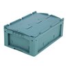Bito Kleinladungsträger KLTD mit Deckel / KLTD64220 L600xB400xH220 mm, türkis