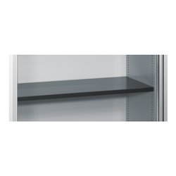 C+P Akten-Sideboard Omnispace mit Rollladen, 4 Ordnerhöhen, H1660xB1000xT420mm Front Lichtgrau Korpus Lichtgrau