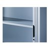 C+P Akten-Sideboard Omnispace mit Rollladen, 3 Ordnerhöhen, H1230xB800xT420mm Front Lichtgrau Korpus Lichtgrau