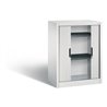 C+P Akten-Sideboard Omnispace mit Rollladen, 2 Ordnerhöhen, H1030xB800xT420mm Front Lichtgrau Korpus Lichtgrau