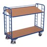 VARIOfit Etagenwagen mit 2 Holzböden 1.355 x 550 mm