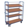 VARIOfit Etagenwagen mit 4 Holzböden 1.650 x 650 mm