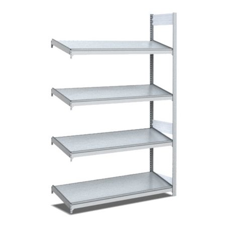 Bito Bereitstellregal schräg L1008xH2000xT424 mm, Anbaufeld verzinkt