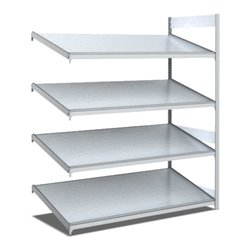 Bito Bereitstellregal schräg L1308xH2000xT824 mm, Anbaufeld verzinkt