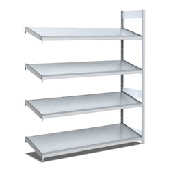 Bito Bereitstellregal schräg L1308xH2000xT524 mm, Anbaufeld verzinkt