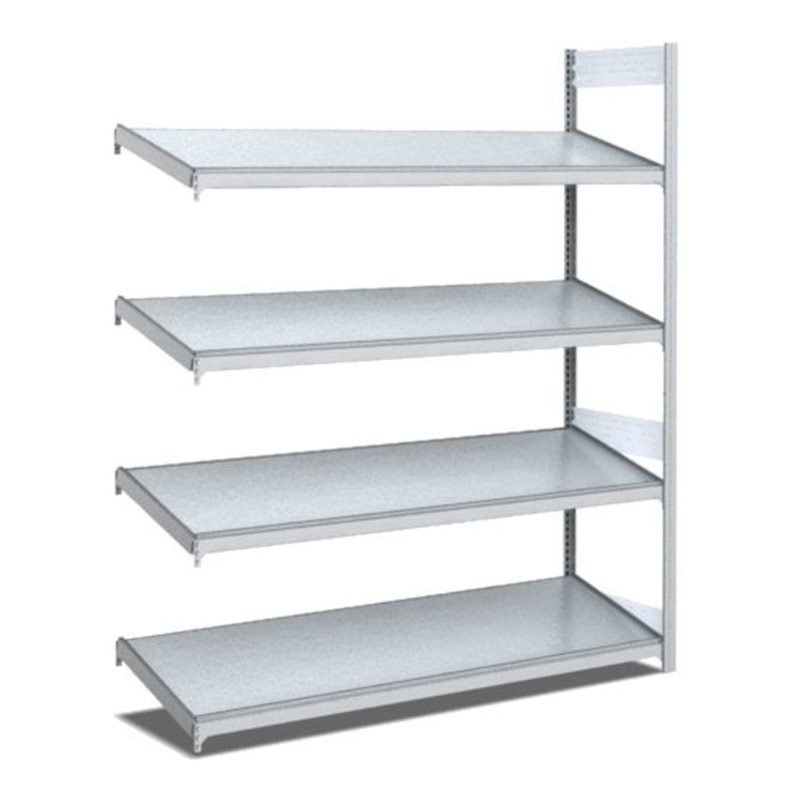 Bito Bereitstellregal schräg L1308xH2000xT524 mm, Anbaufeld verzinkt