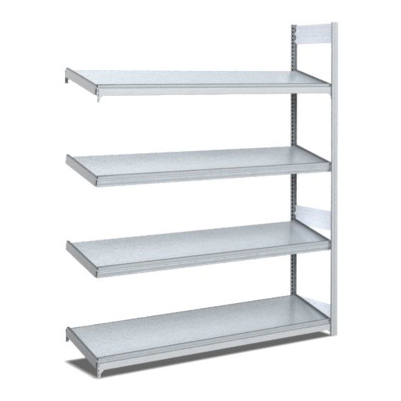 Bito Bereitstellregal schräg L1308xH2000xT424 mm, Anbaufeld verzinkt