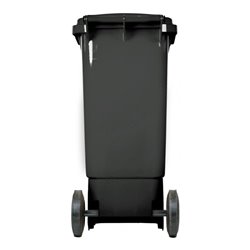 STIER 2-Rad-Müllgroßbehälter 80 l grau BxTxH 445x520x939 mm