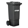 STIER 2-Rad-Müllgroßbehälter 80 l grau BxTxH 445x520x939 mm