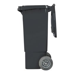 STIER 2-Rad-Müllgroßbehälter 80 l grau BxTxH 445x520x939 mm