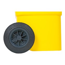 STIER 2-Rad-Müllgroßbehälter 80 l gelb BxTxH 445x520x939 mm