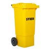 STIER 2-Rad-Müllgroßbehälter 80 l gelb BxTxH 445x520x939 mm