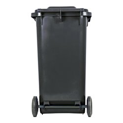 STIER 2-Rad-Müllgroßbehälter 240 l grau BxTxH 576x720x1067 mm