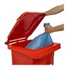 STIER 2-Rad-Müllgroßbehälter 120 l rot BxTxH 475x550x930 mm
