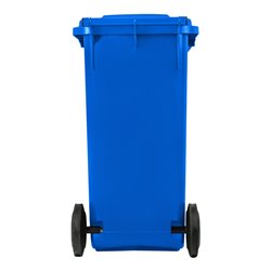 STIER 2-Rad-Müllgroßbehälter 120 l blau BxTxH 475x550x930 mm