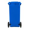 STIER 2-Rad-Müllgroßbehälter 120 l blau BxTxH 475x550x930 mm