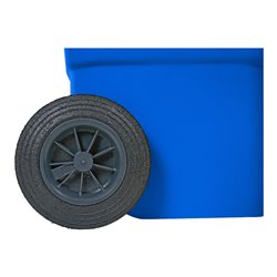 STIER 2-Rad-Müllgroßbehälter 120 l blau BxTxH 475x550x930 mm