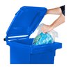 STIER 2-Rad-Müllgroßbehälter 120 l blau BxTxH 475x550x930 mm