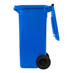 STIER 2-Rad-Müllgroßbehälter 120 l blau BxTxH 475x550x930 mm