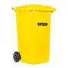 STIER 2-Rad-Müllgroßbehälter 240 l gelb BxTxH 576x720x1067 mm