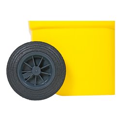 STIER 2-Rad-Müllgroßbehälter 240 l gelb BxTxH 576x720x1067 mm