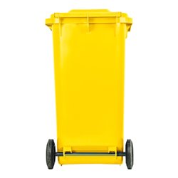 STIER 2-Rad-Müllgroßbehälter 240 l gelb BxTxH 576x720x1067 mm