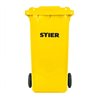 STIER 2-Rad-Müllgroßbehälter 240 l gelb BxTxH 576x720x1067 mm