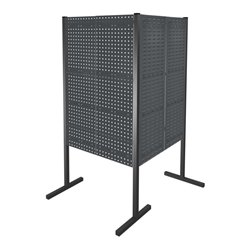 Kappes Trennwand RasterPlan Doppelfeld 90° H1500 mm RAL 7016 2 LP 2 SP