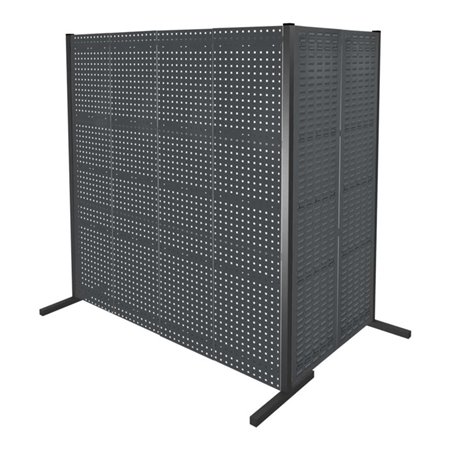 Kappes Trennwand RasterPlan Doppelfeld 90° H2000 mm RAL 7016 3 LP 3 SP