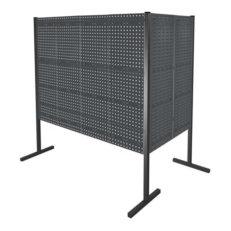 Kappes Trennwand RasterPlan Doppelfeld 90° H1500 mm RAL 7016 3 LP 3 SP