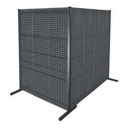 Kappes Trennwand RasterPlan Doppelfeld 90° H2000 mm RAL 7016 4 LP 3 SP