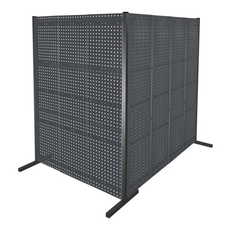 Kappes Trennwand RasterPlan Doppelfeld 90° H2000 mm RAL 7016 4 LP 3 SP