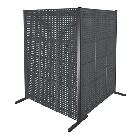 Kappes Trennwand RasterPlan Doppelfeld 90° H2000 mm RAL 7016 4 LP 2 SP