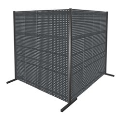 Kappes Trennwand RasterPlan Doppelfeld 90° H2000 mm RAL 7016 8 LP