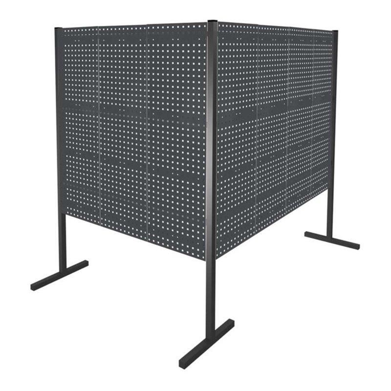 Kappes Trennwand RasterPlan Doppelfeld 90° H1500 mm RAL 7016 7 LP