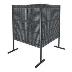 Kappes Trennwand RasterPlan Doppelfeld 90° L1500 / 1500 mm H1500 mm RAL 7016 6 LP